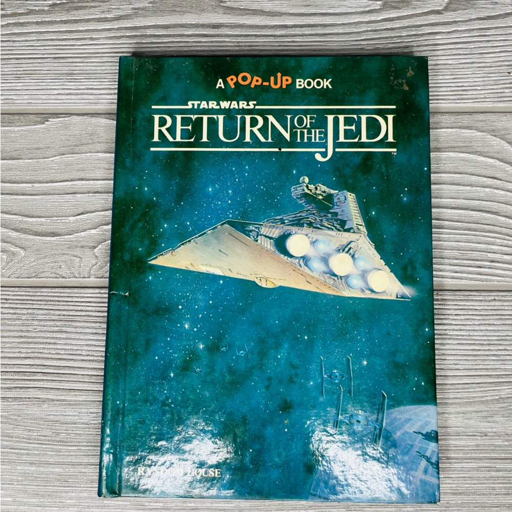 STAR WARS Return of the Jedi Pop-Up 1983 Children's Hardcover SciFi Classic Book